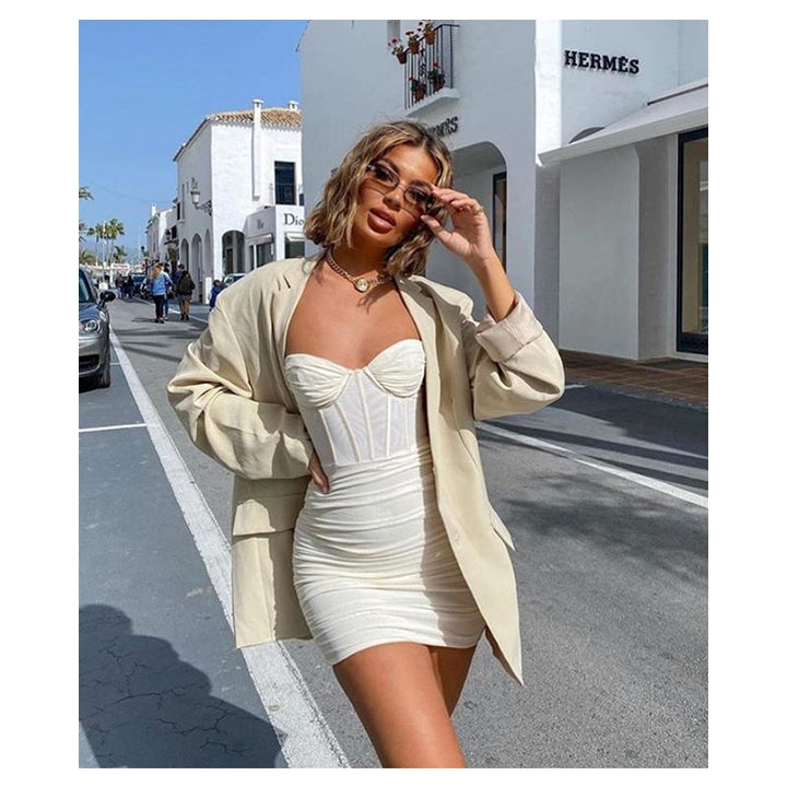 Chic Sleeveless Mesh Dress