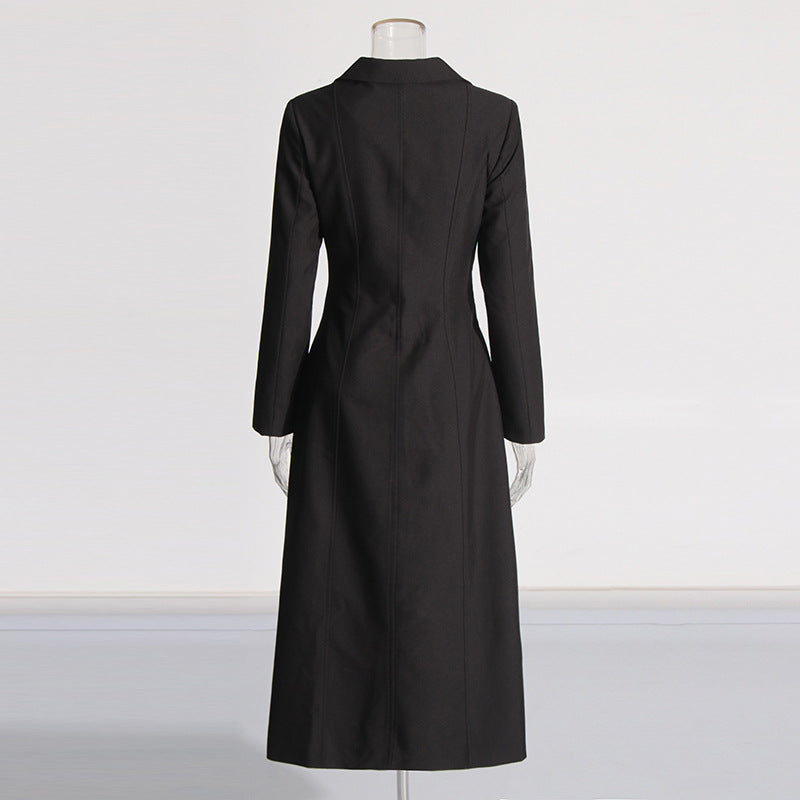 Noir Vibes Deconstructed Long Suit Jacket