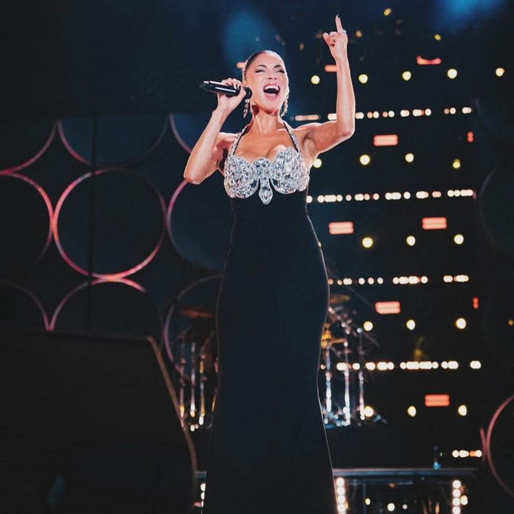 Luxury Beaded Evening Dress