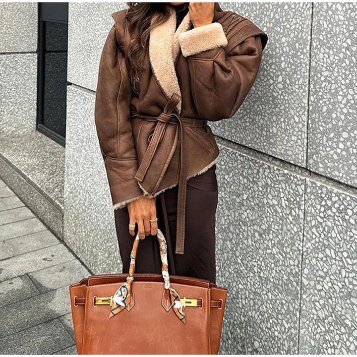 Winter Luxe Belted Wool Blend Coat