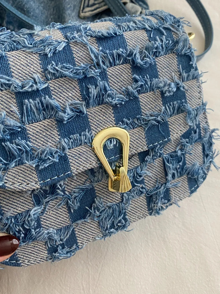 Checkered Crossbody Bag