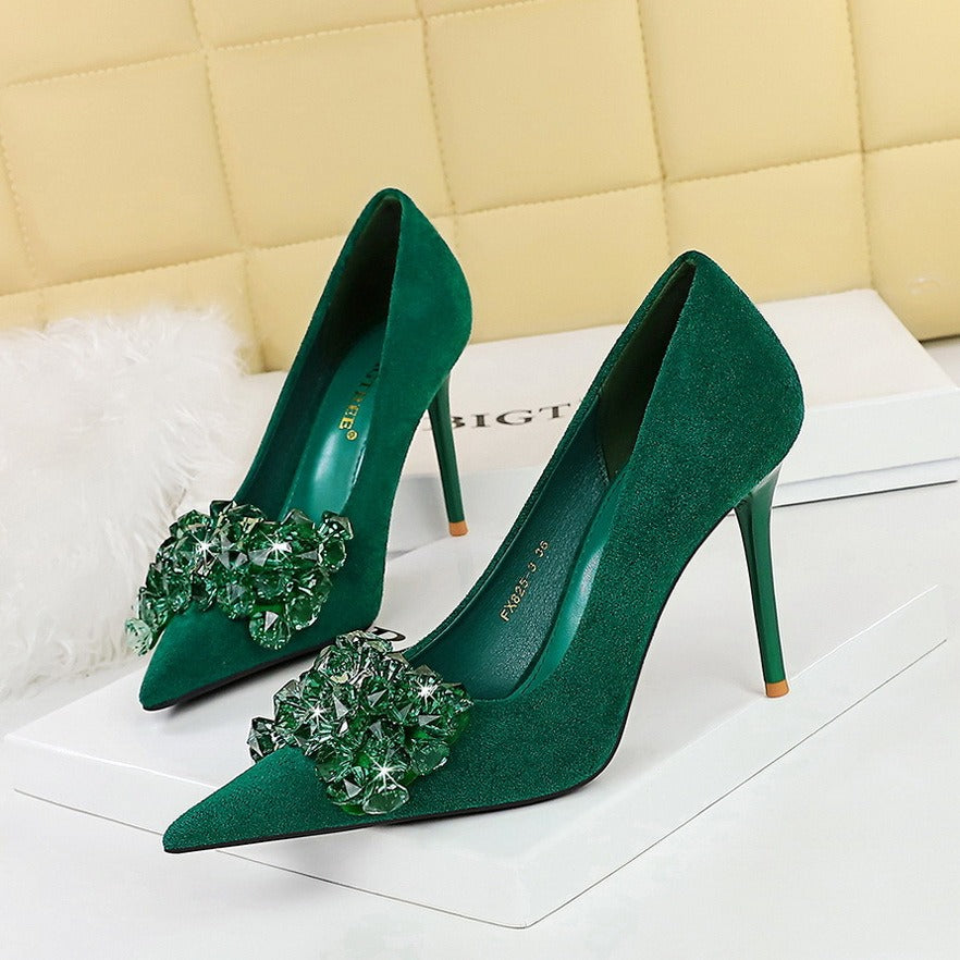 Elegant Suede Stilettos heels