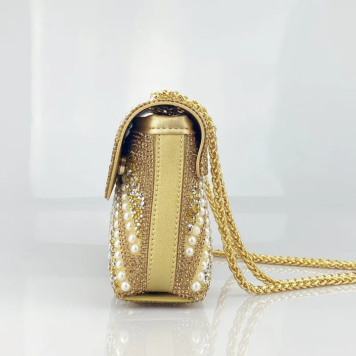Elegant Inlaid Diamond Handbag
