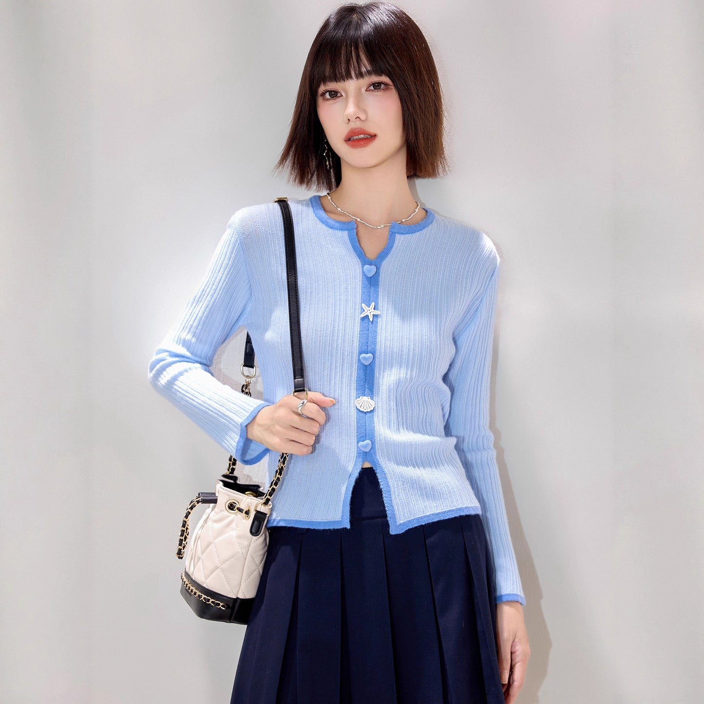 Chic Knit Cardigan Layering Top