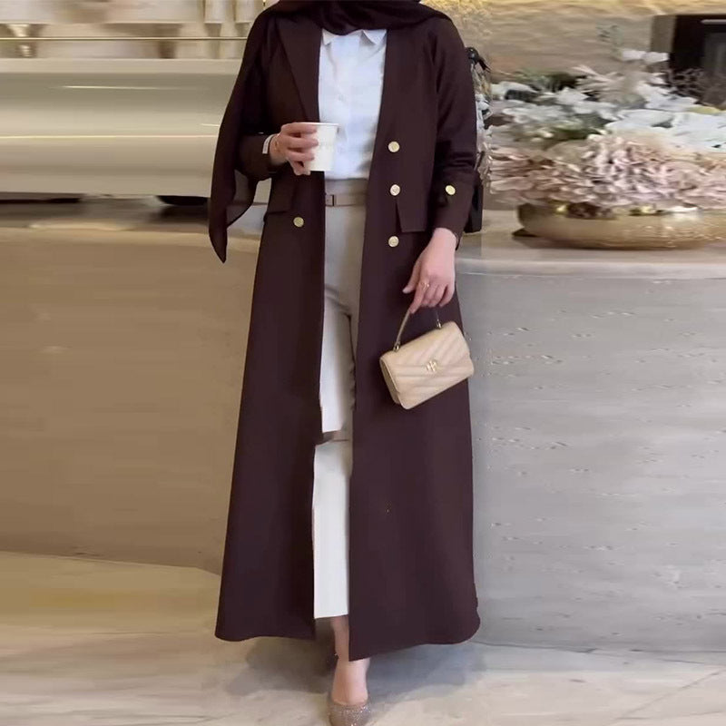 French medium long style trench coat