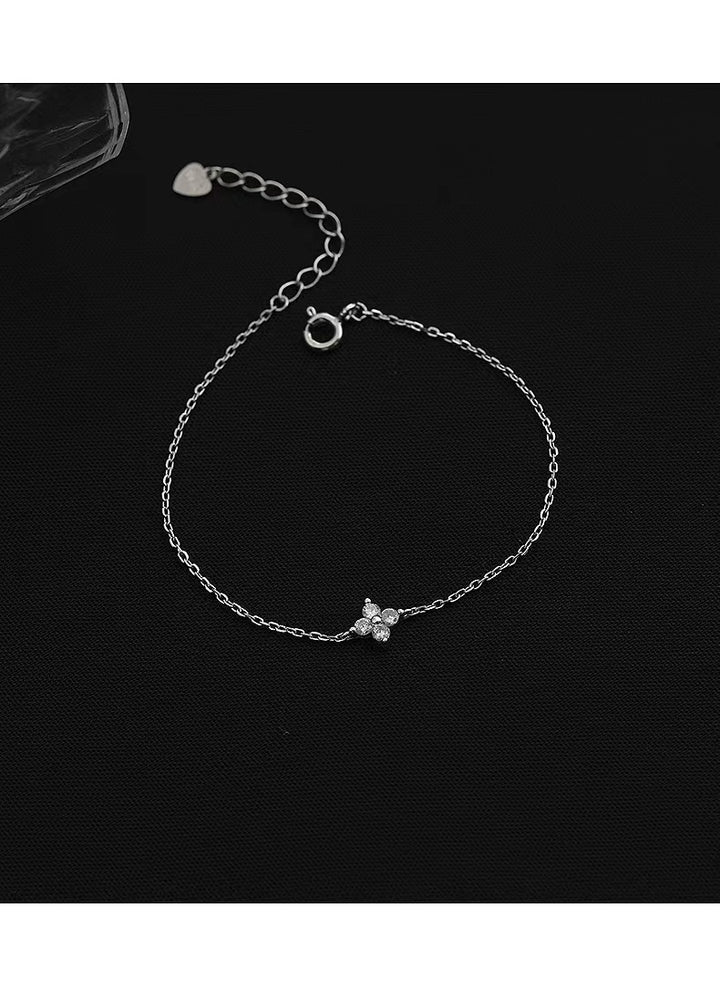 Gold Plated Sterling Silver Flower Bracelet
