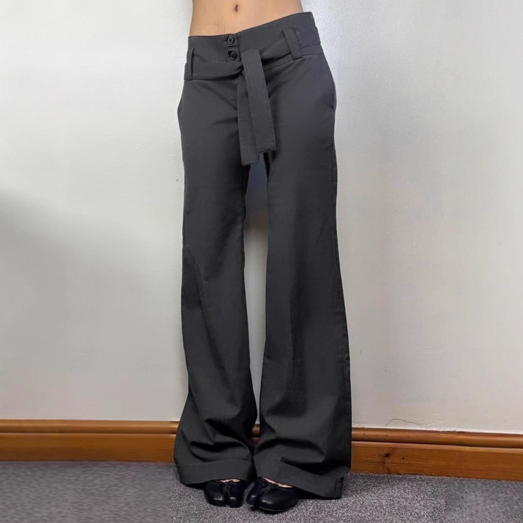 Tailored Belted Pants