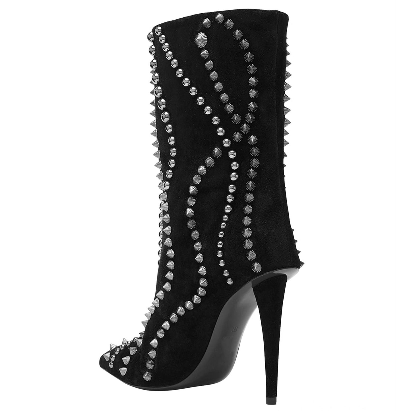 New high heeled pointed  ankle short boots