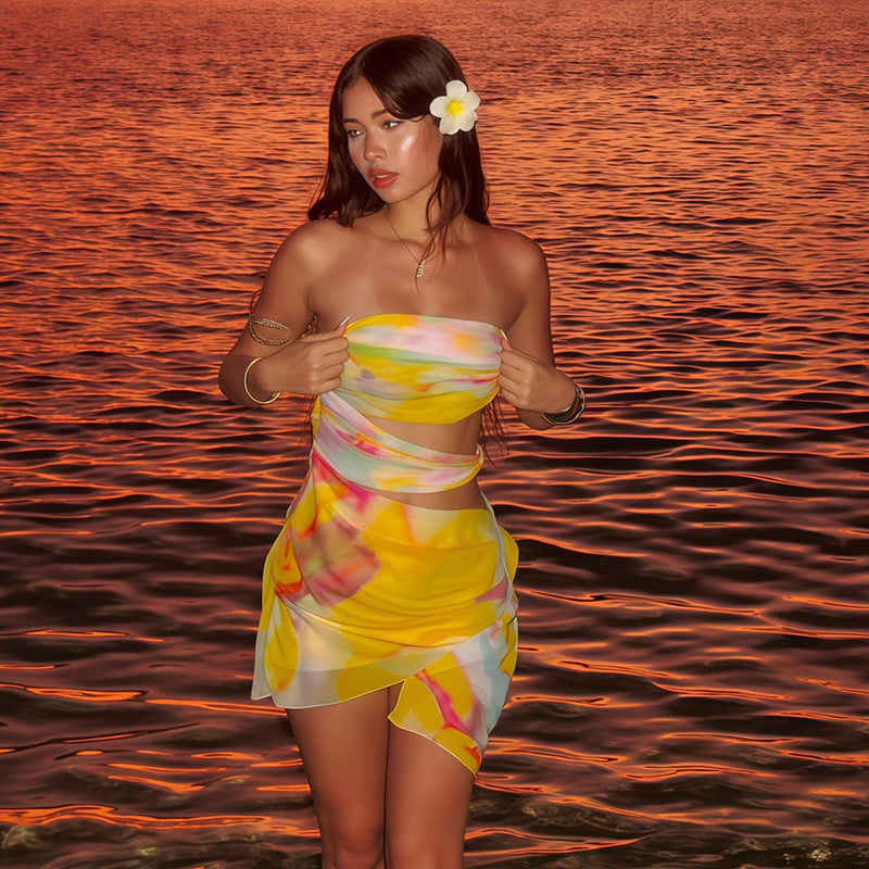 Backless Bodycon Tube Dress