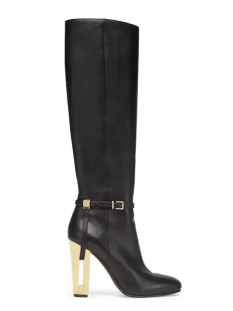 Glamorous Round Toe Knight Boots