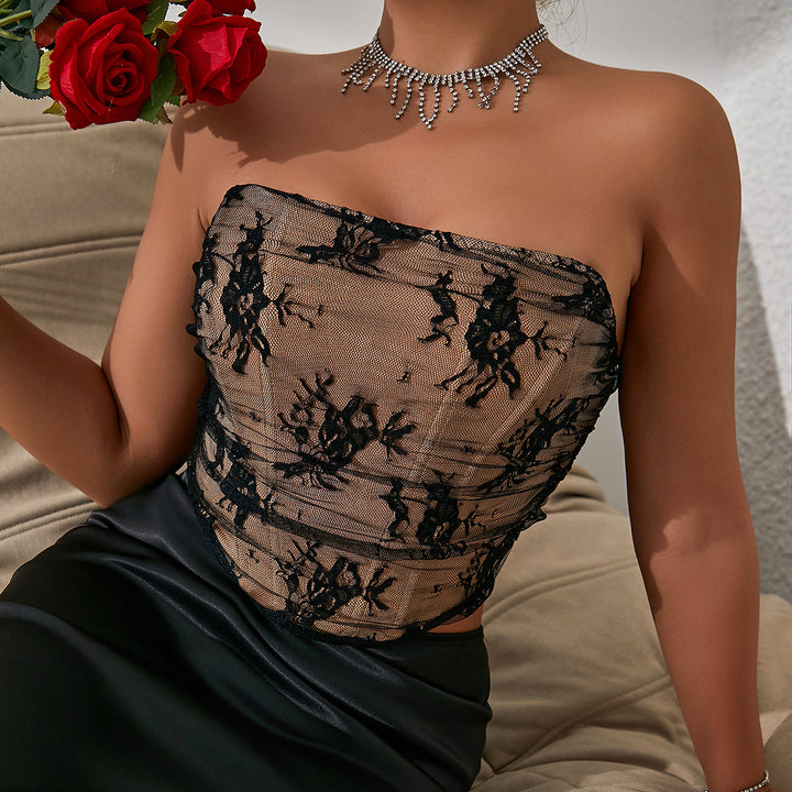 Lace Party Tube Top