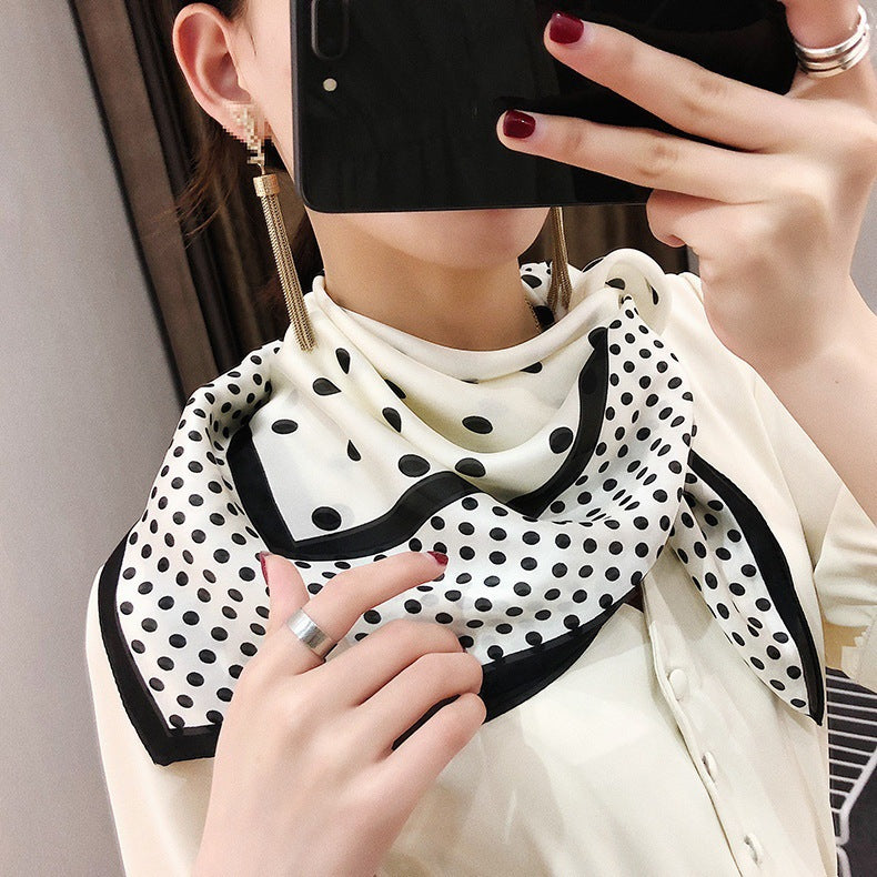 Female Hood Fashionable Silky Satin Wrapped Breathable