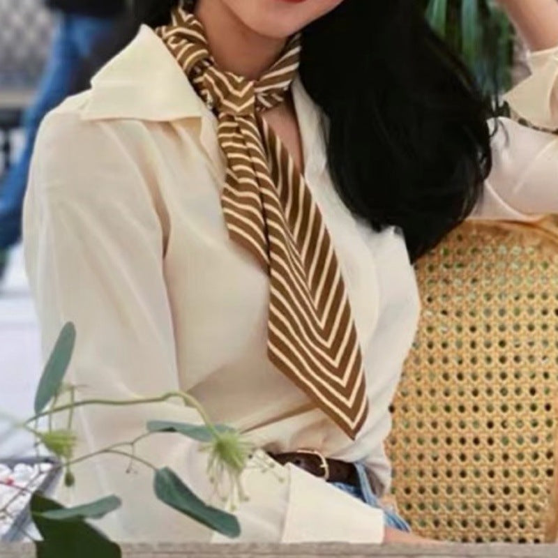 Female Hood Fashionable Silky Satin Wrapped Breathable