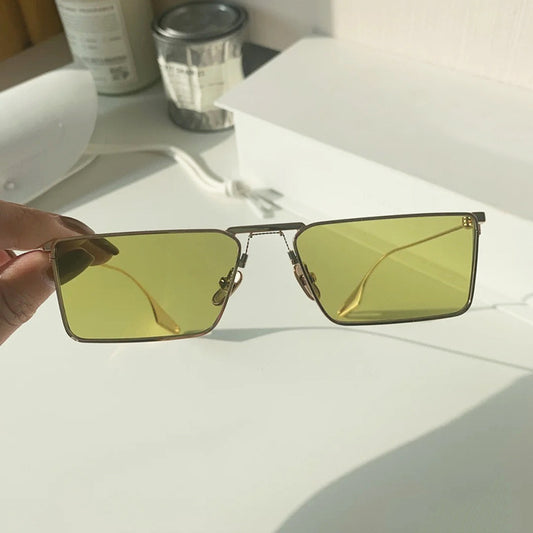 Women's Fashion Metal Frame Sunglasses Small Frame