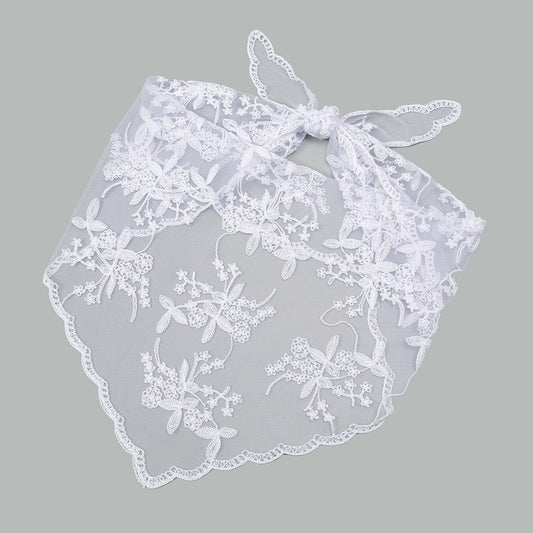 Embroidered Nylon Embroidered Decoration Shawl Scarf