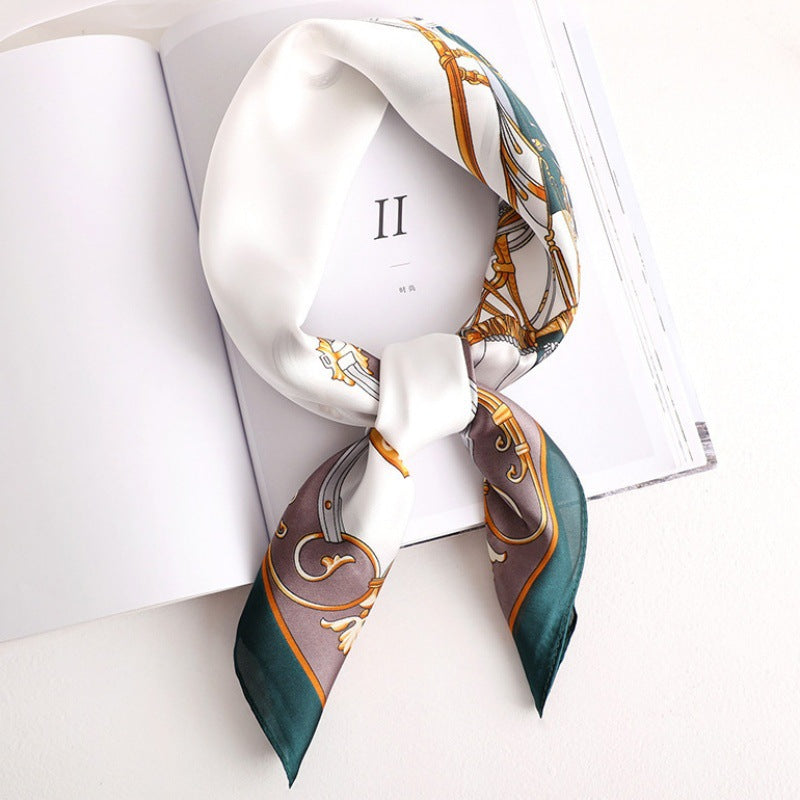 Female Hood Fashionable Silky Satin Wrapped Breathable