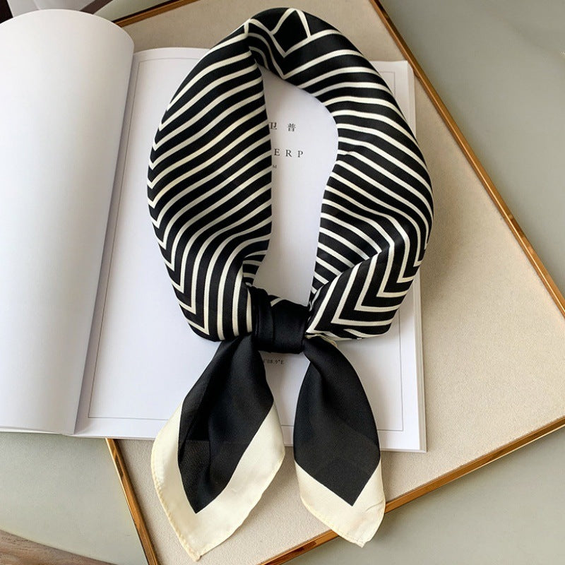 Female Hood Fashionable Silky Satin Wrapped Breathable