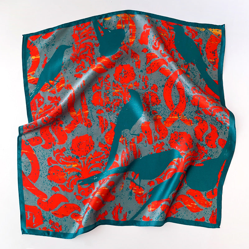 Spring And Autumn Silk Kerchief Women's Small Scarf