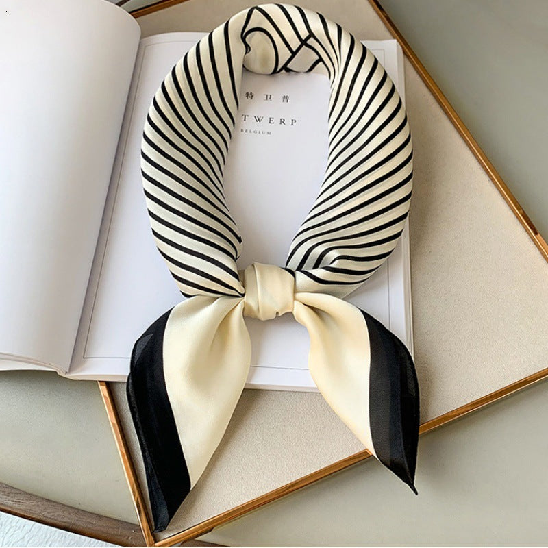 Female Hood Fashionable Silky Satin Wrapped Breathable