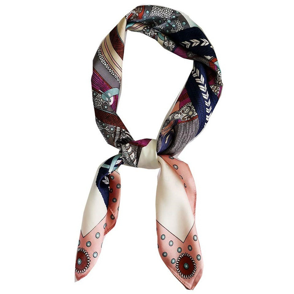 Female Hood Fashionable Silky Satin Wrapped Breathable