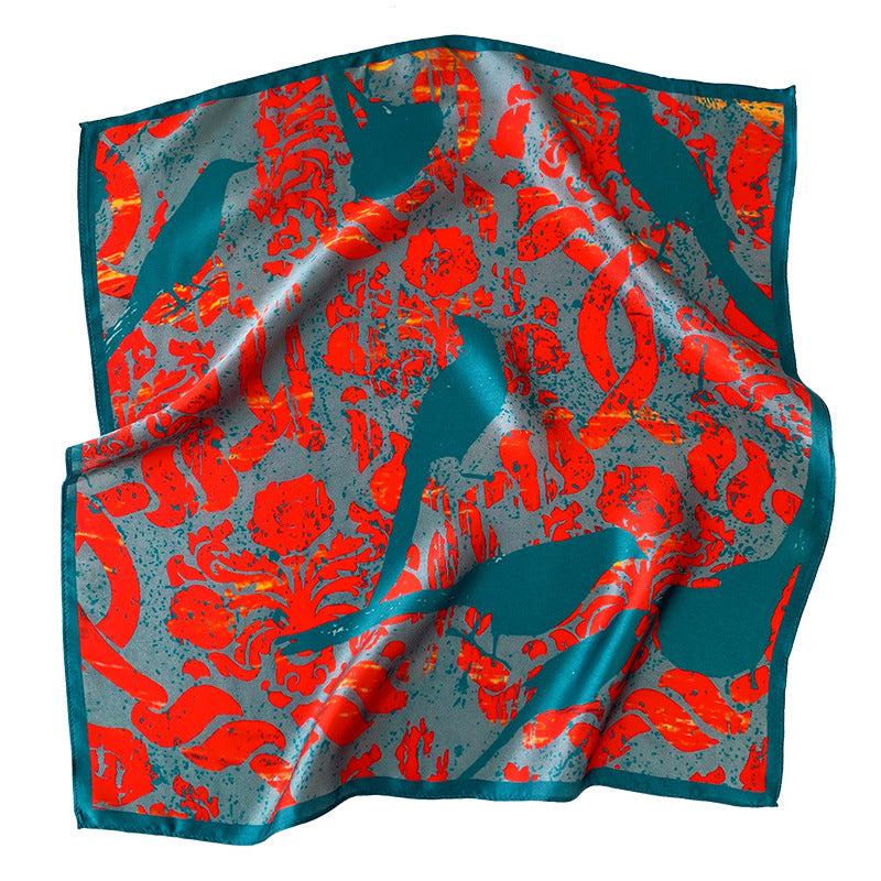 Spring And Autumn Silk Kerchief Women's Small Scarf