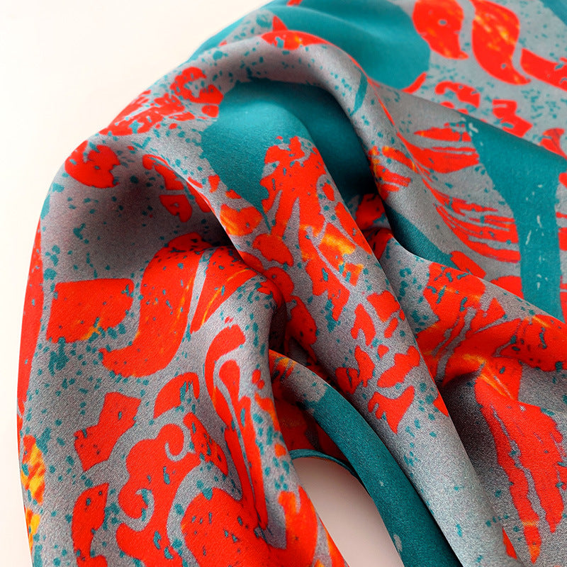 Spring And Autumn Silk Kerchief Women's Small Scarf