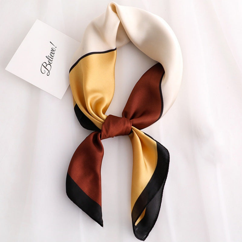 Female Hood Fashionable Silky Satin Wrapped Breathable