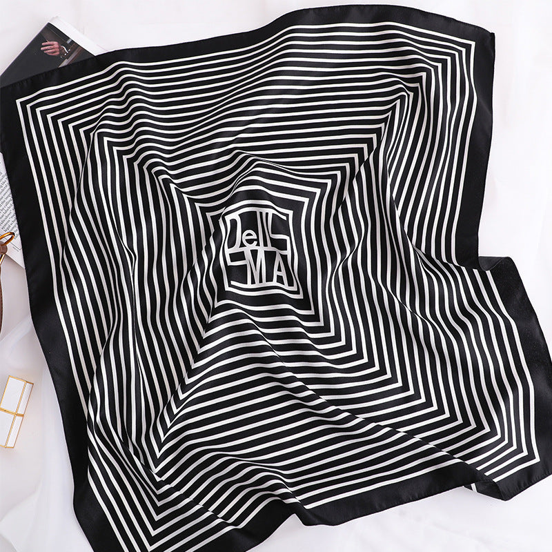 Female Hood Fashionable Silky Satin Wrapped Breathable