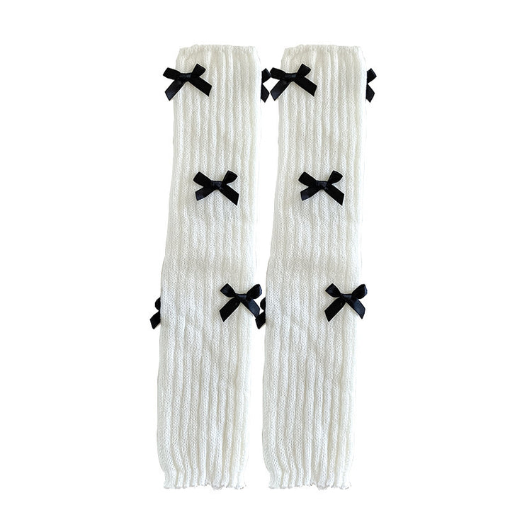 Women's Japanese Sweet Cute Bow Bunching Socks