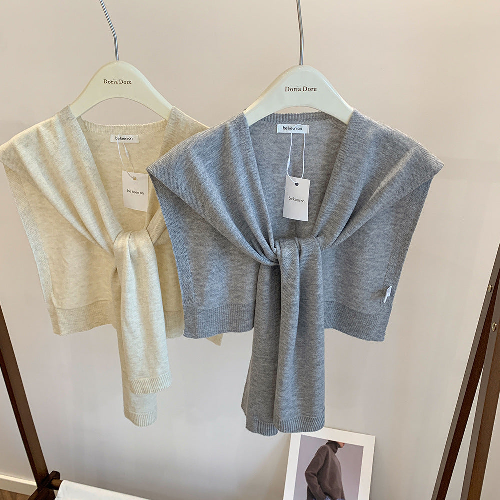 All-match Scarf Outer Wool Detachable Collar Shoulder