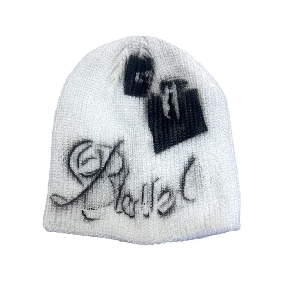 Street Style Letters Pile Heap Cap Beanie Hat Female Autumn And Winter Street