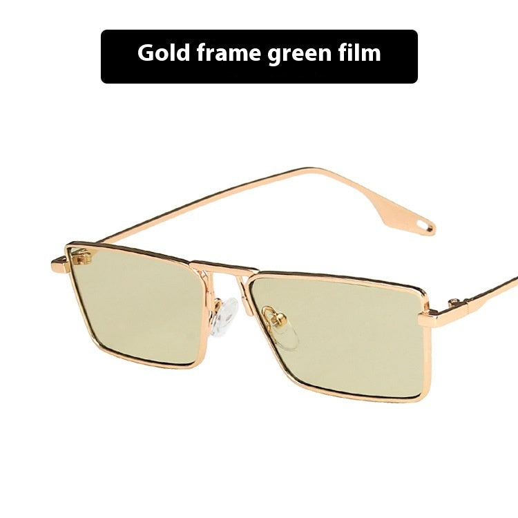 Women's Fashion Metal Frame Sunglasses Small Frame