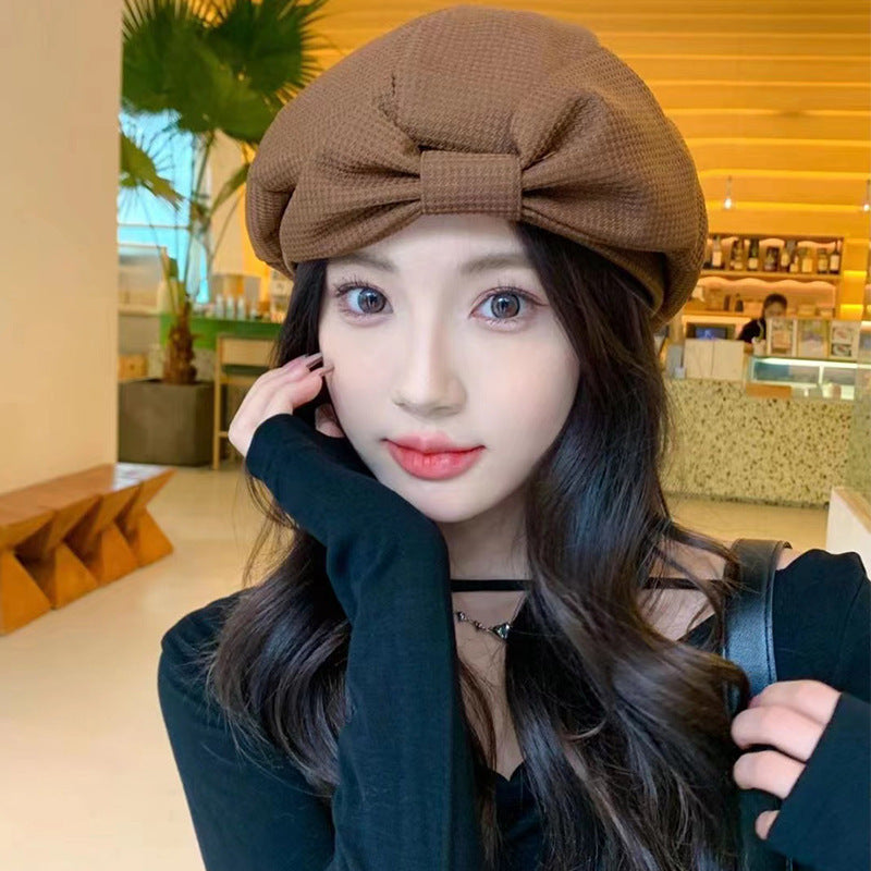 Sweet Bowknot Beret