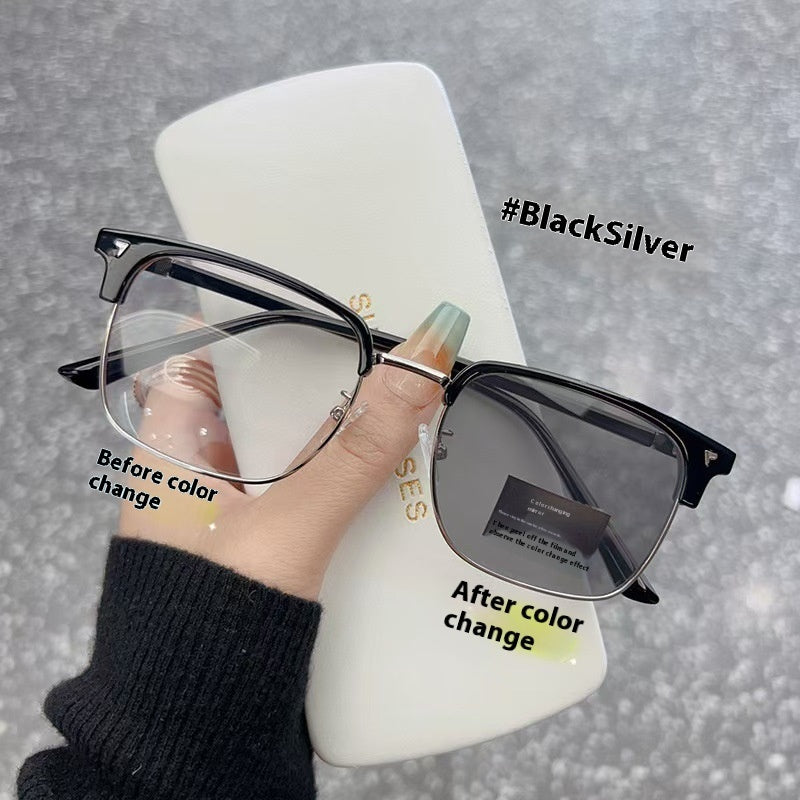 Korean Version HD Eye Protection Anti-Blue Ray Plain Glasses
