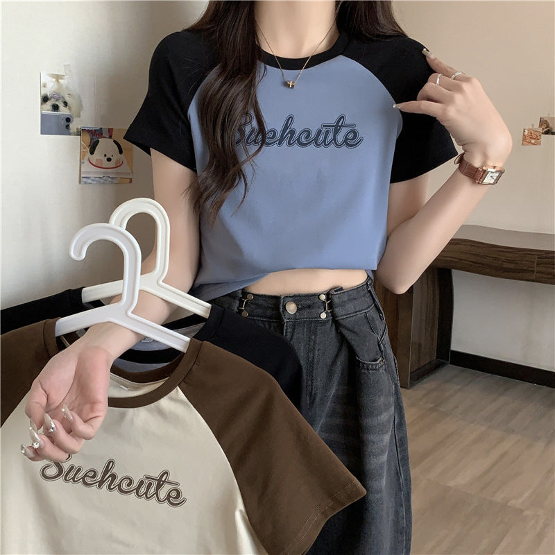 Women's Short-sleeved T-shirt Summer Slim Fit