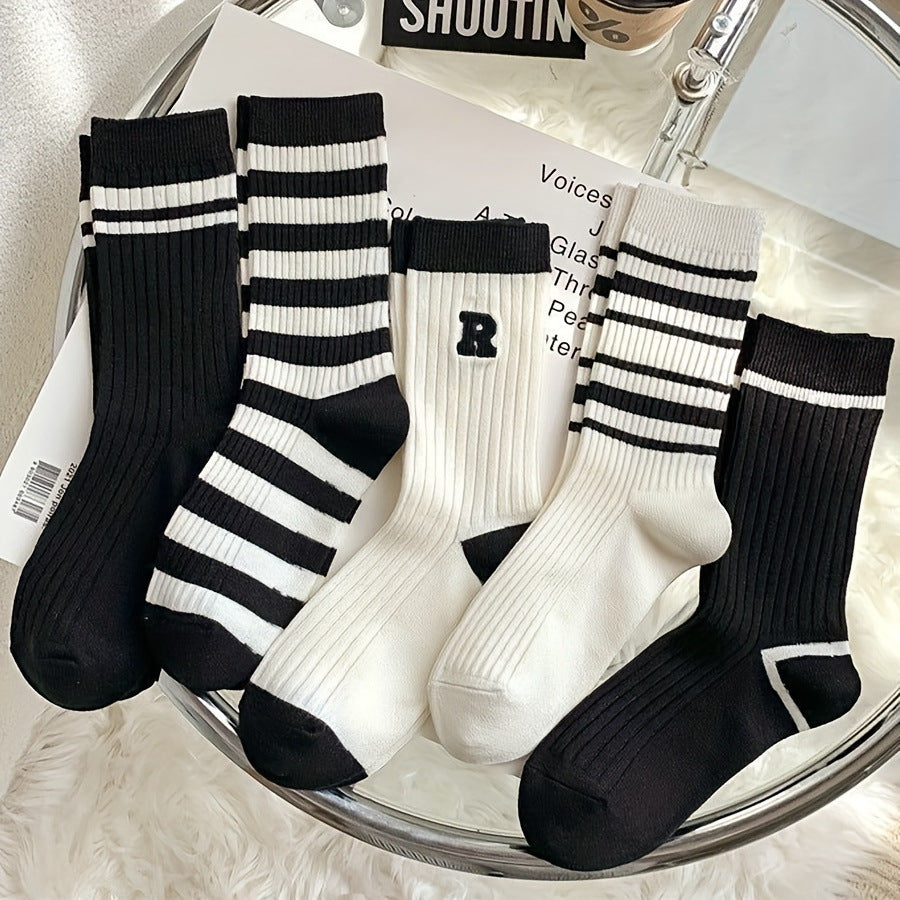 Socks For Women Mid-calf Length Socks Thin