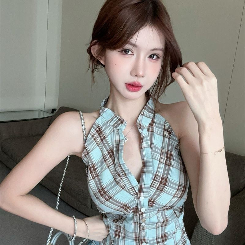 Sweet V-neck Tube Top Beautiful Shirt