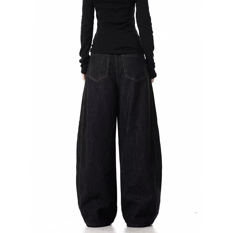 American Retro Machete Profile Fashion Brand Cowboy Loose Wide Leg Pants