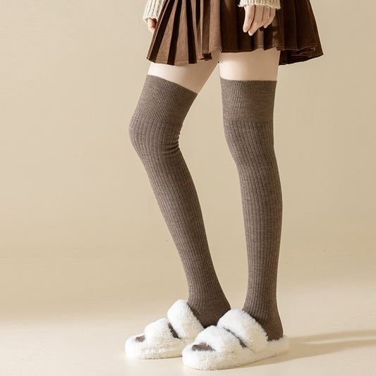 Women's Silicone Anti Slip Wool Knee High Socks