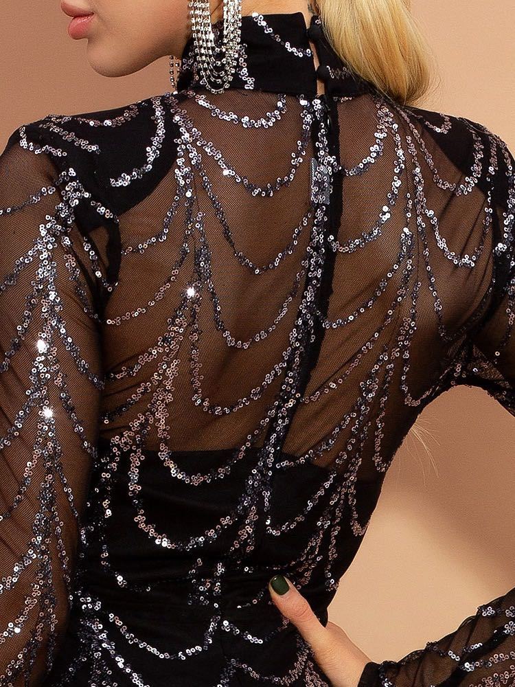 Elegant Sequin Party Dress