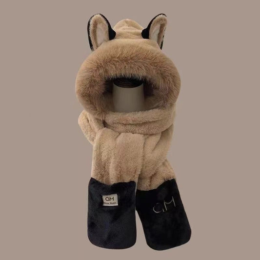Winter Female Warm Cartoon Ear Protection Plush Bonnet