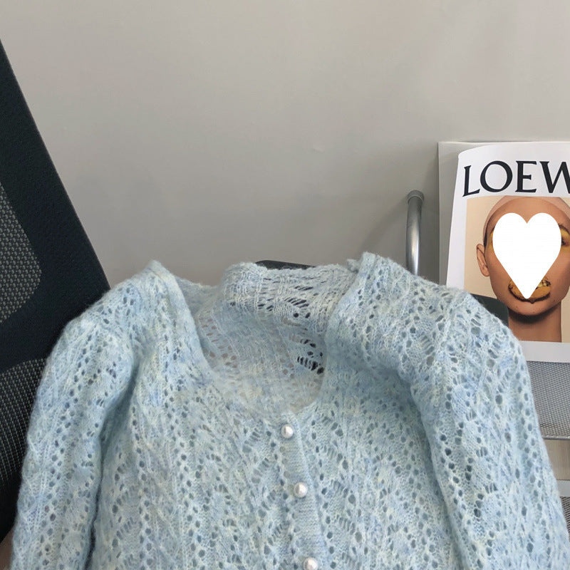 Women's Fashionable Soft Glutinous Mohair Knitted Sweater