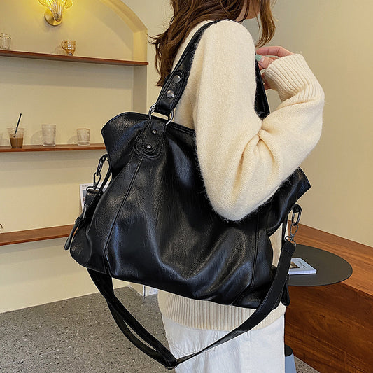 Casual Crossbody Bucket Tote