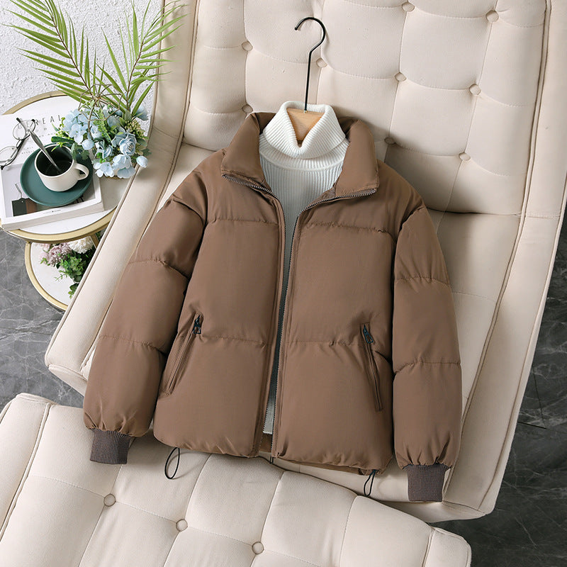 Thickened Cotton Clothing Cotton Coat Women's Korean-style Loose Lapel