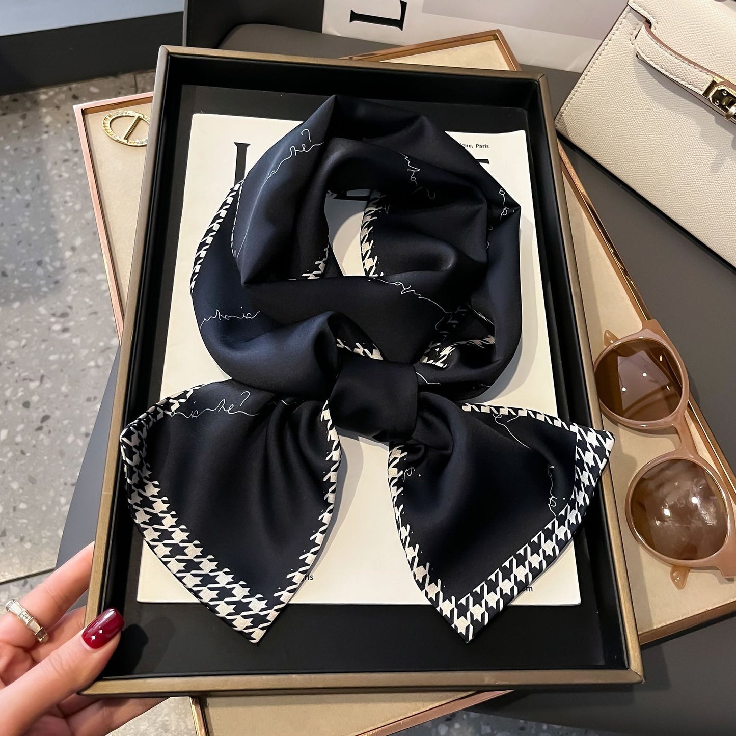 Fashion Silk High-grade Shawl Scarf