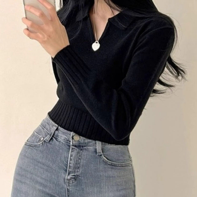 Women's Gentle Milk Bottoming Sweater