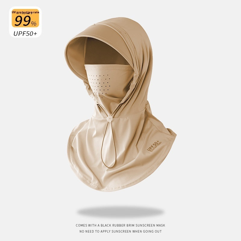 Cycling Sun Mask Hat Integrated Neck Protection For Women Summer