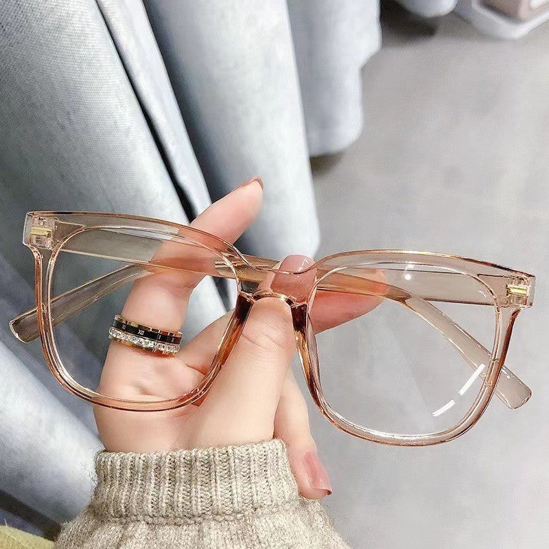 Anti-blue Light Glasses Fashion Large Rim Myopia Glasses