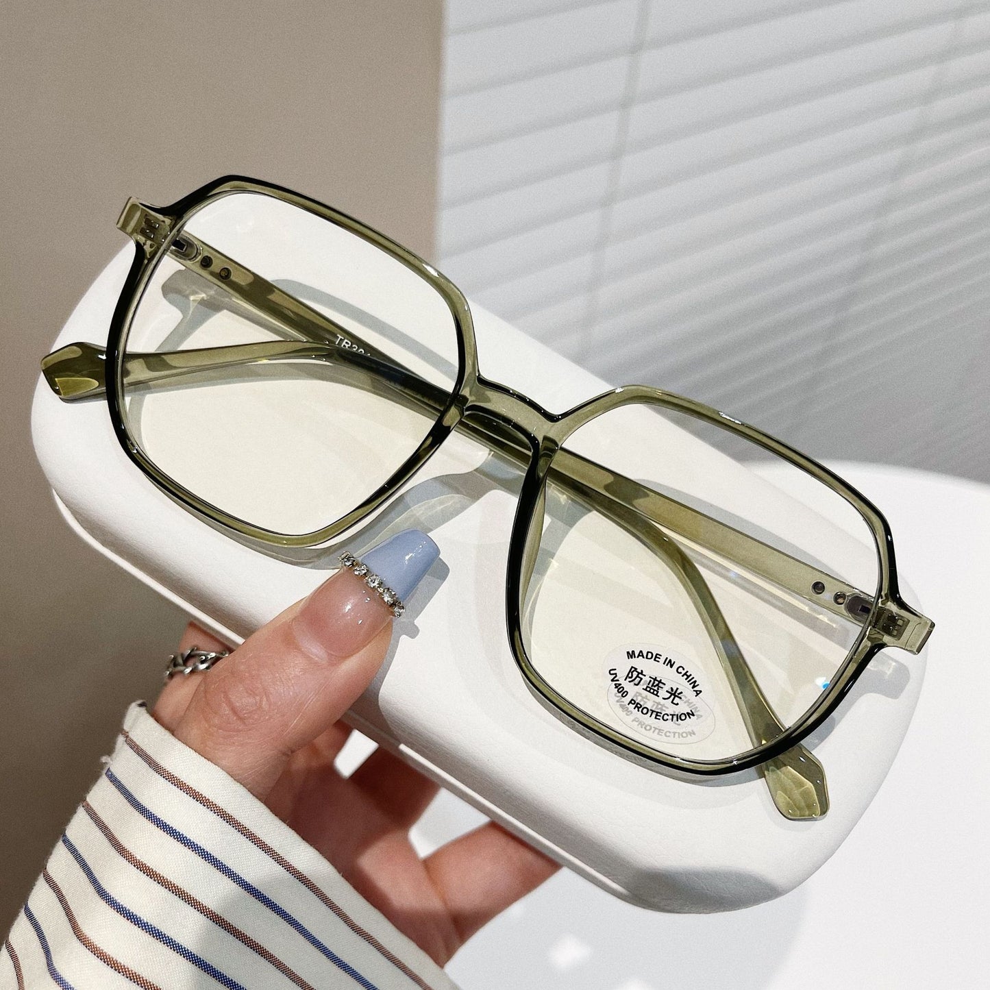 Square Concave Shape Myopia Glasses Rim Men And Women
