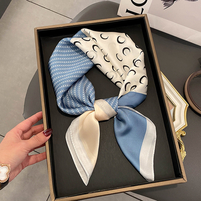 Stewardess Neck Protection Business Wear Matching Shirt Thin Scarf